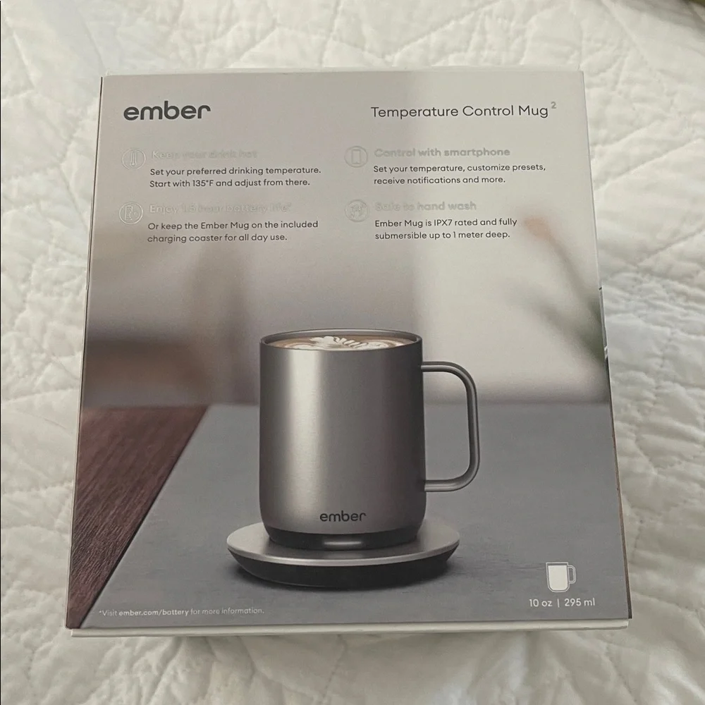 NWT Ember Stainless Steel Temperature Control Mug 10oz